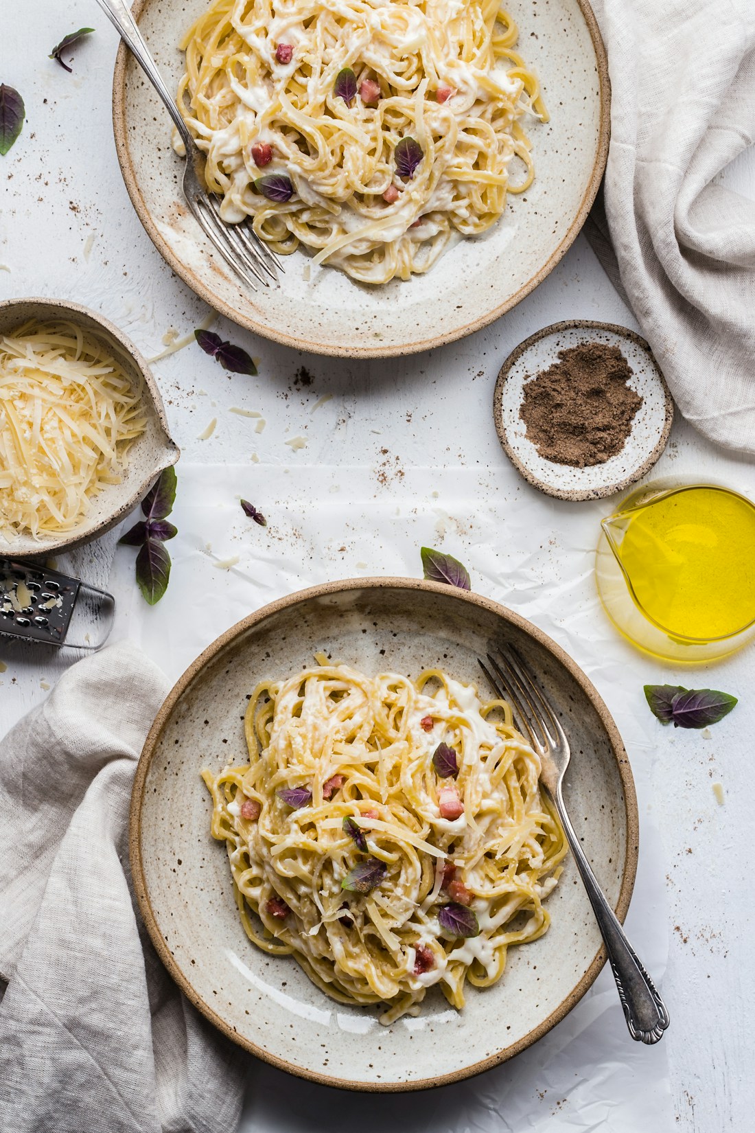 Assiette de pâtes italiennes — photographie d’illustration